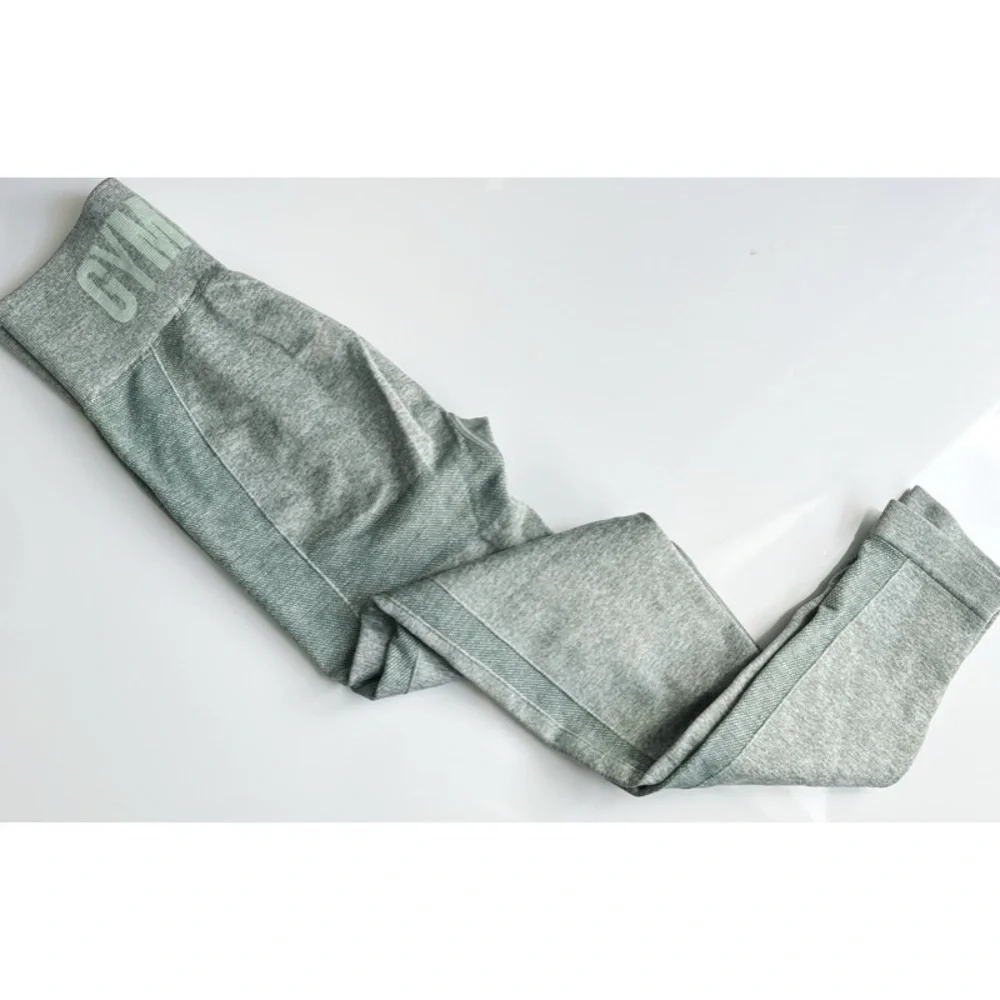 Gymshark • Flex Women's High-Waisted Green Leggings Studio Green Marl